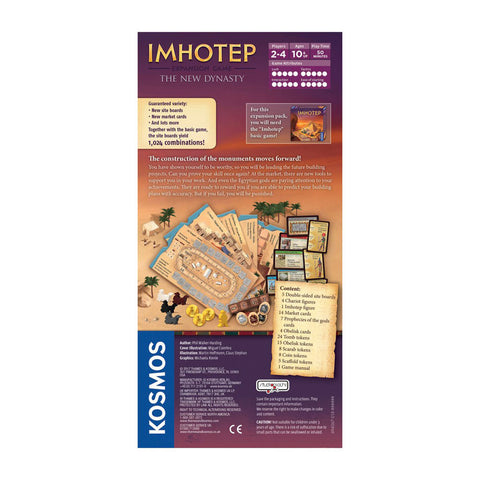Imhotep: A New Dynasty Expansion - Back