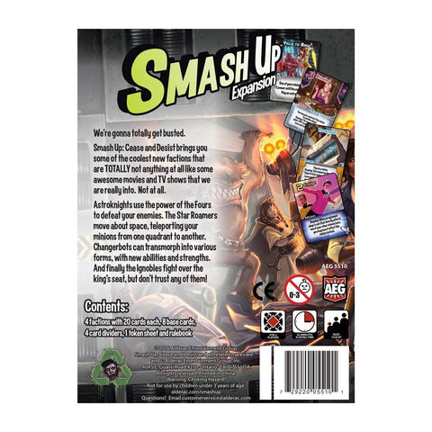 Smash Up: Cease and Desist Expansion - Back
